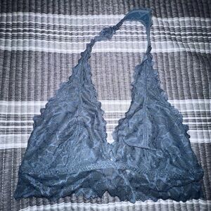 PINK Victoria's Secret Black Lace Wireless Bralette